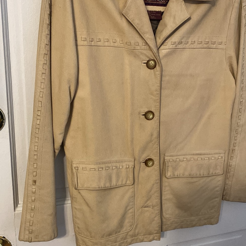 Leather Blazer Jacket - image 4